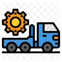 Camion Transporte Construccion Icono