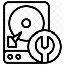 Diskettenlaufwerk Reparieren Festplattenlaufwerk Datenspeicher Symbol