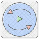 Replayability Lineal Color Icon Icône