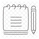 書く、報告する、鉛筆 アイコン