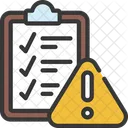 Report Error Risk Checklist Icon