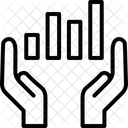 Data Management Management Growth Graph Icon