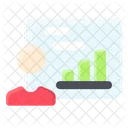 Business Finance Report Presenter Presentation Icon