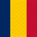 Republic Of Chad Flag Country Icono