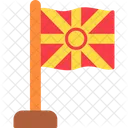 Republica Da Macedonia Bandeira Macedonia Ícone