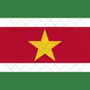 Republica Do Suriname Bandeira Pais Ícone