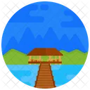 Patio Resort Beach Hut Icon