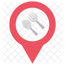 Hotel Restaurant Pin Icon