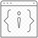Restful Api Thinline Icon Symbol