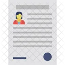 Resume Cv Curriculum Icon