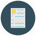 Resume Profile Document Icon