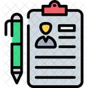 Contract Cv Document Icon