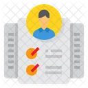 Human Resource List Resume Icon