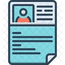 Resume Document Profile Icon