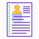 Cv Resume Document Icon