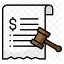 Legal Document Land Law Court Verdict Icon