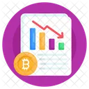 Regression Rezession Abschwung Symbol