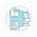 RFID library system  Icon