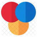 Rgb Color Selection Venn Diagram Icon