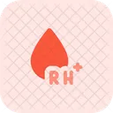 Rh Plus Blood Group  Icon