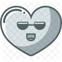 Establecer Icono De Emoji De Corazon Ligero Icono