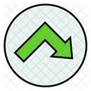 Right Down Arrow  Icon