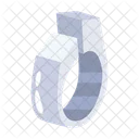 Flat Style Icon Of A Ring Symbol