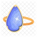 Flat Style Icon Of A Ring Symbol