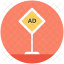 Road Advertising Billboard Icon