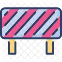 Road Obstruction Safety Sign Icon