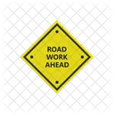 Road Work Ahead Road Work Traffic Sign Icon