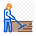 Worker Road Repair Icon