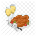 Roasted Chicken Chicken Food Icon