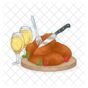 Roasted Chicken Chicken Food Icon