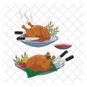 Roasted Chiken Chicken Roasted Icon