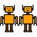 Robot Mechanical Circuit Icon