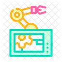 Robotic Arm Mechanism Icon