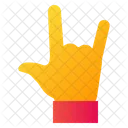 Metall Stein Hand Symbol