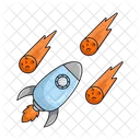 Rocket Spaceship Launch Icon