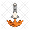 Rocket Spaceship Launch Icon