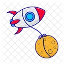 Rocket Astronaut Cosmos Icon