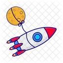 Rocket Astronaut Cosmos Icon