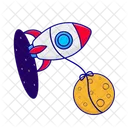 Rocket Astronaut Cosmos Icon