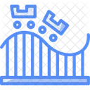 Roller Coaster Amusement Park Ride Thrill Ride Icon