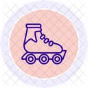 Rollerblades Line Icon Icon