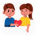 Valentine Couple Romantic Couple Life Partners Icon