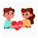 Valentine Couple Romantic Couple Life Partners Icon