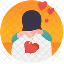 Romantic Couple Kissing Couple Romance Icon