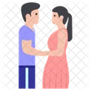 Romantic Couple Lovers Spouse Icon