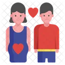 Romantic Couple Lovers Spouse Icon